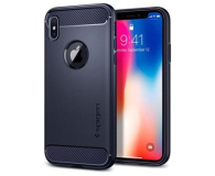 Etui Rugged Armor do iPhone X granatowe - 1382010 - zdjęcie 1